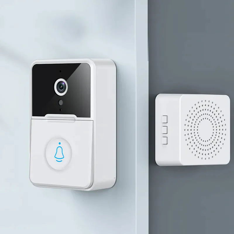 Wireless Security Smart WiFi Doorbell With Intercom, Video Camera & Chime