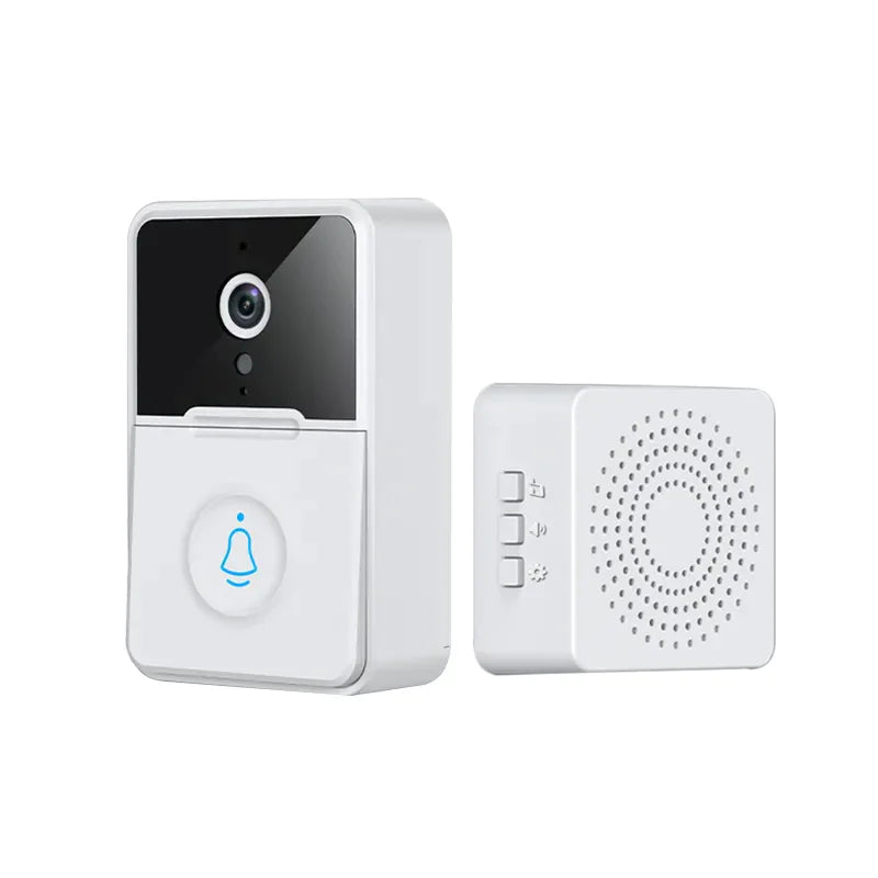 Wireless Security Smart WiFi Doorbell With Intercom, Video Camera & Chime